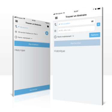 Application Vianavigo, trouver un itinéraire